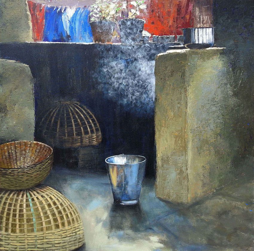 artsit sandeep ghule painting  acrylic on canvas