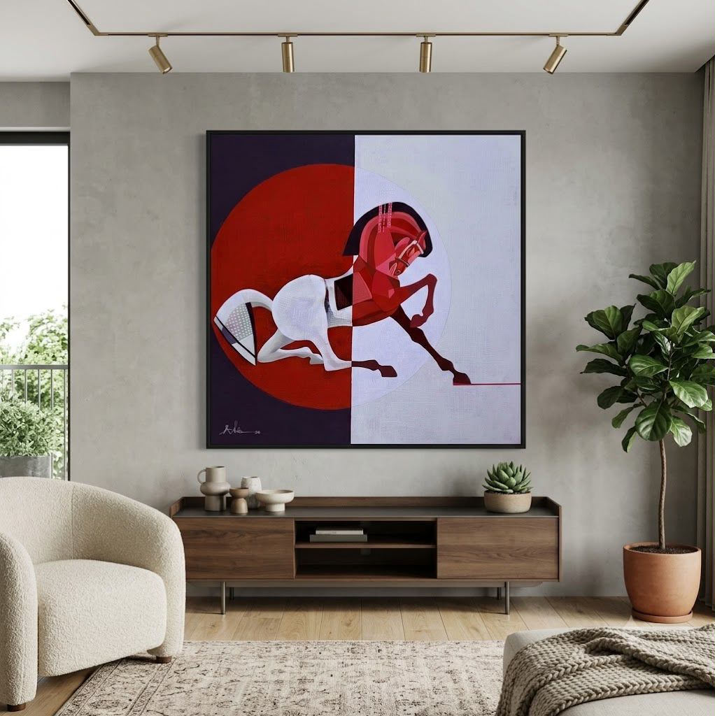 Painting in the living room